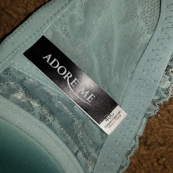 Adore Me Light Blue Lace Bra 40C - Picture 3 of 7